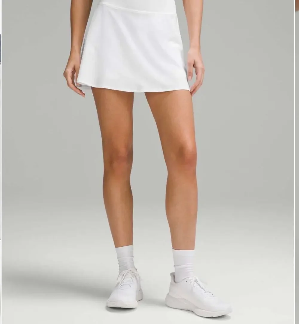 Lululemon Lightweight High-Rise Tennis Skirt in White Size 12